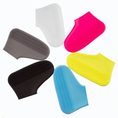 Reusable Waterproof Rain Shoe Covers – Non slip Silicone & Latex Outdoor Walking Shoe Protection