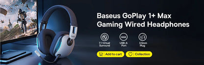 Baseus Bass 30 Max Wireless Headset - Bluetooth 5.3, Over-Ear Headphones, Bass-Enhancing 40mm Diaphragm, Ultra Low Latency, 50H Playtime