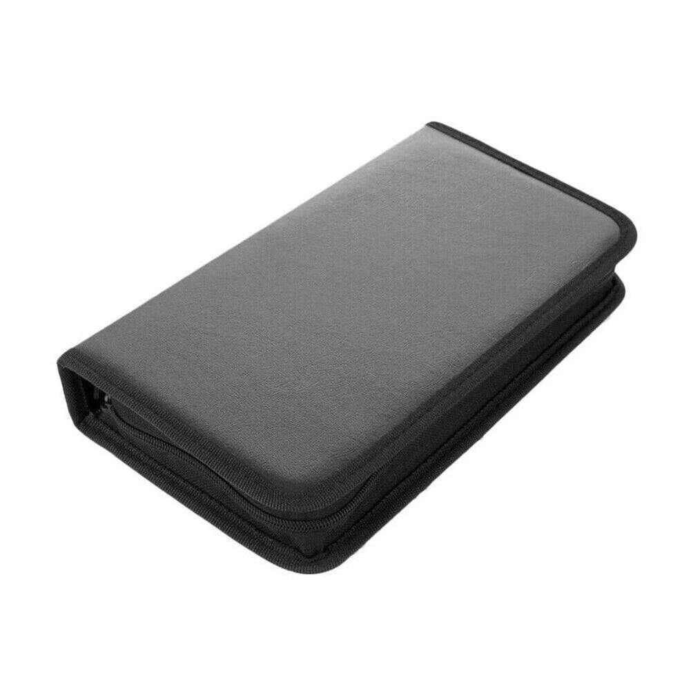 80/40-Piece CD DVD Storage Organizer - Large Capacity Zipper Disc Wallet Case for CD, DVD & VCD Collections