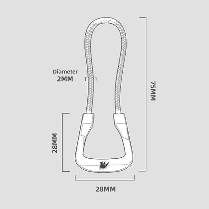 Rhinowalk Refit Ring Puller – Motorcycle & Bicycle Bag Zipper Replacement, 2/4/10/20PCS, 4 Colors