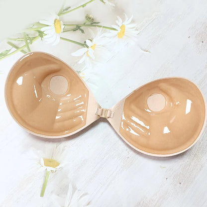 Summer Women's Self-Adhesive Nude Bra: Chest Stickers Lift Up, Strapless & Sexy Silicone Pad