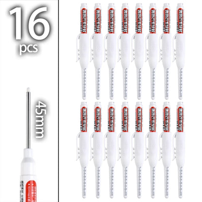 45mm Deep-Hole Carpenter Marker Pen - Long-Nib Woodworking Marking Pen for Measuring & Construction