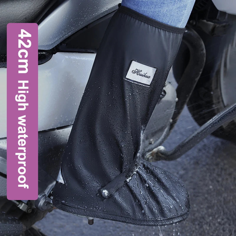 Rain Shoe Cover Protector - Waterproof Rubber Non-Slip Gardening Boots & Riding High Tube Slippers