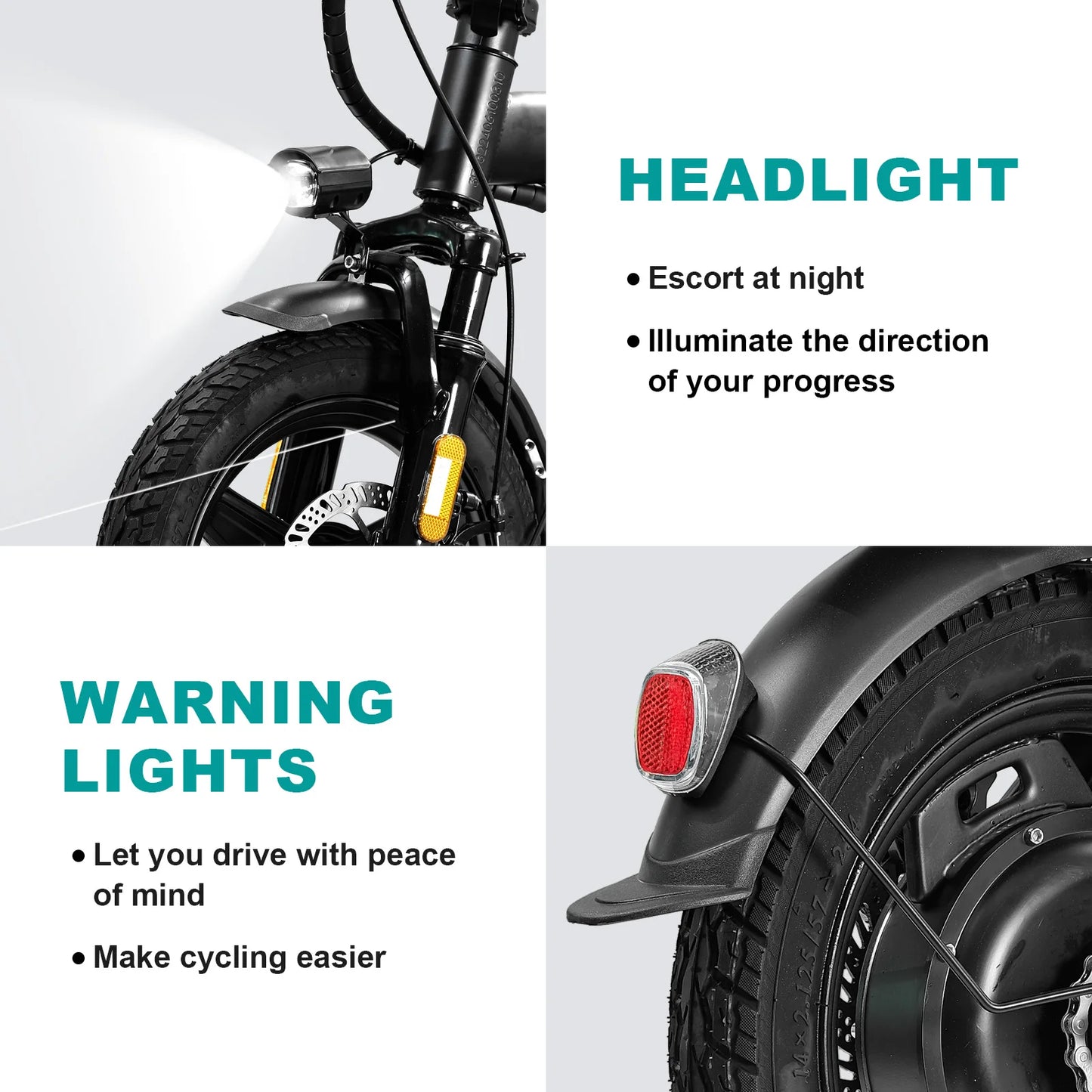 Folding Electric Bike - 560W Motor 48V Removable Battery 20 MPH Speed with 32 Miles Range