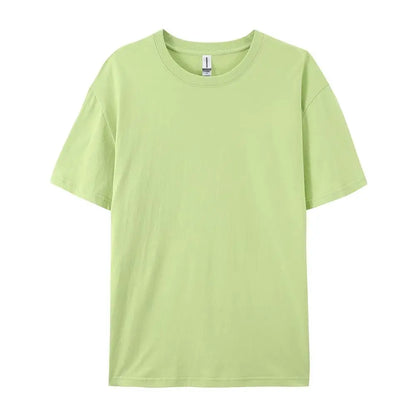 100% Cotton Solid Color T-Shirt – Unisex Short Sleeve Casual Breathable Summer Tee for Men & Women Fashion Wear