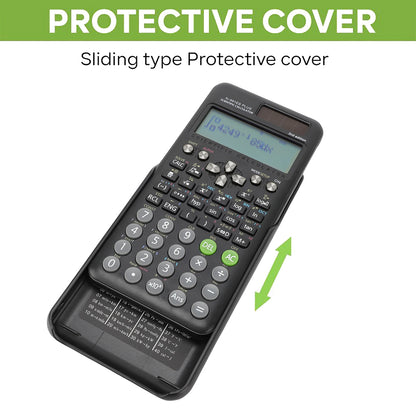 Scientific Calculator 417 Functions - 10+2 Digit Display Dual Power Math Calculator for Teachers & College Students