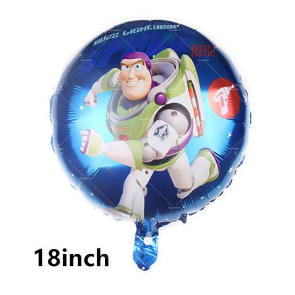 Disney Toy Story Buzz Lightyear Birthday Party Decoration Set – Foil & Latex Balloons, Happy Birthday Banner & Cake Topper for Kids Boys Hero Theme Party
