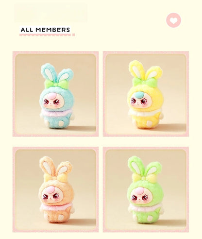 9pcs Babythree Dimoo Anime Flocked Action Figures Decorative Pendant Kawaii Desktop Dolls Toy Gifts