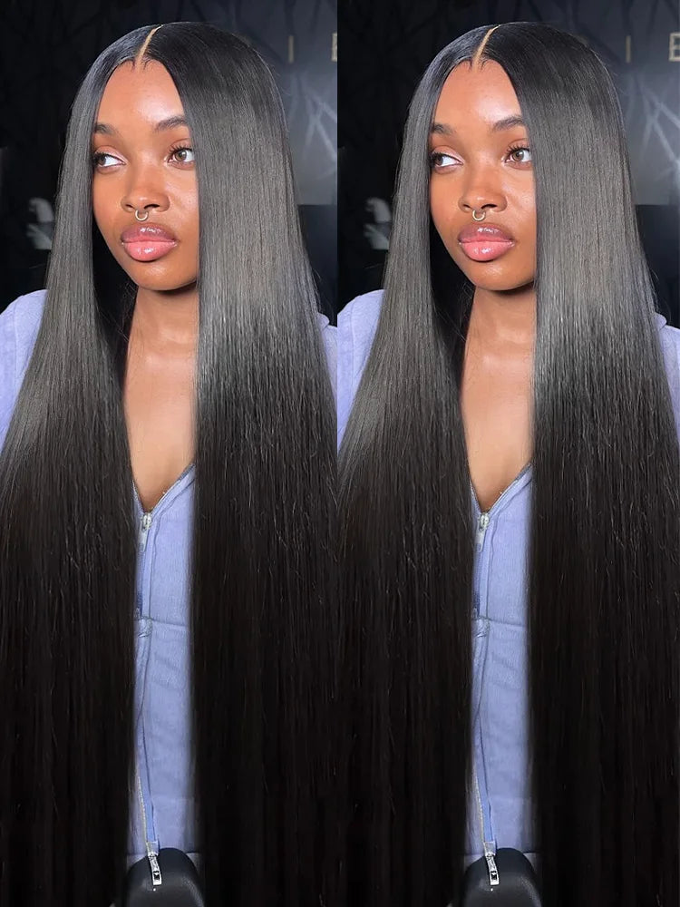 30-34 Inch Bone Straight Human Hair Bundles – Natural Black Remy Unprocessed Virgin Hair Extensions, 3-4 Bundle Deals