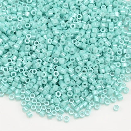 1000Pcs 1.6x1.3mm Japan Glass Seed Beads 11/0 – Cylindrical Loose Beads for DIY Statement Jewelry Making (5g Pack)