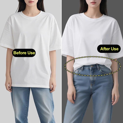 Adjustable Invisible Shirt Tuck Tool Band – Elastic Crop Tuck Waistband for T-Shirts, Blouses & Sweaters