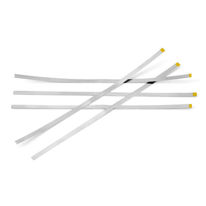 AZDENT Dental Diamond Polishing Strips – 5pc Stainless Steel Orthodontic IPR Fine & Medium Polish