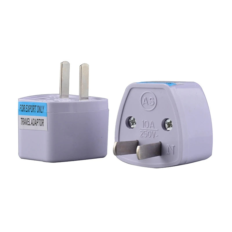 1PC Universal US UK AU to EU Plug Travel Wall AC Power Charger Outlet Adapter Converter: 2 Round Pin Socket
