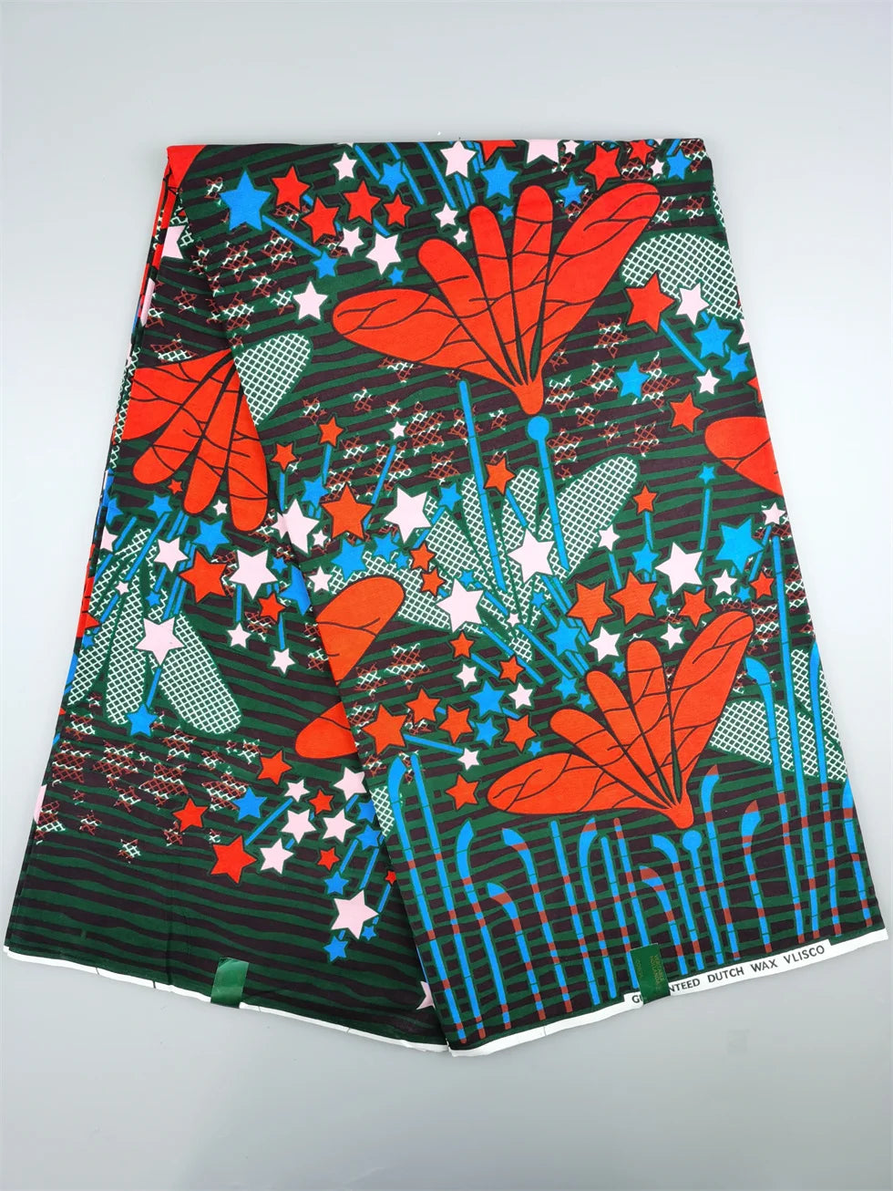 African Wax Fabric - Cotton Nigerian Ankara Batik Block Print Sewing Cloth