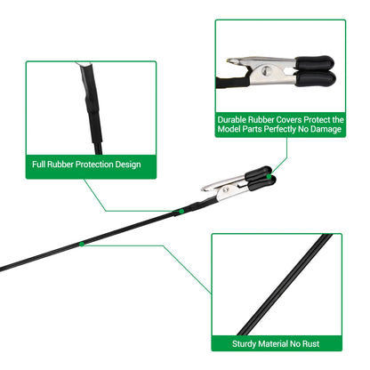Modeling Tool Set: Painting Stand Base Holder with 12 Alligator Clip Sticks - Perfect for Airbrush Spray and Hobby DIY