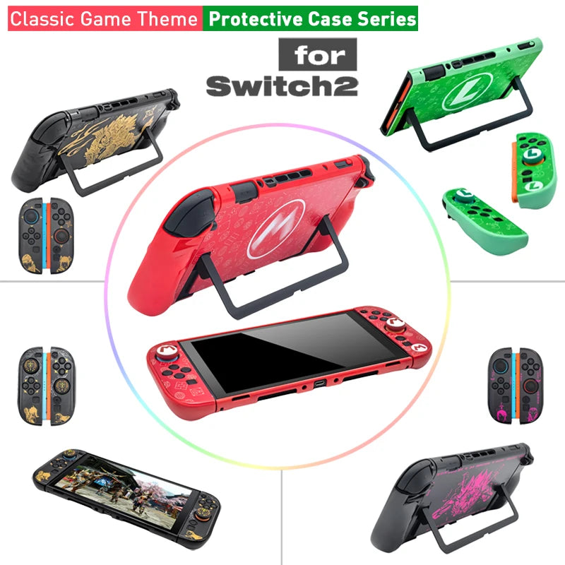 Hard Shell Protective Case for NS Switch 2 — Dockable Thin Cover Skin Game Console Accessory