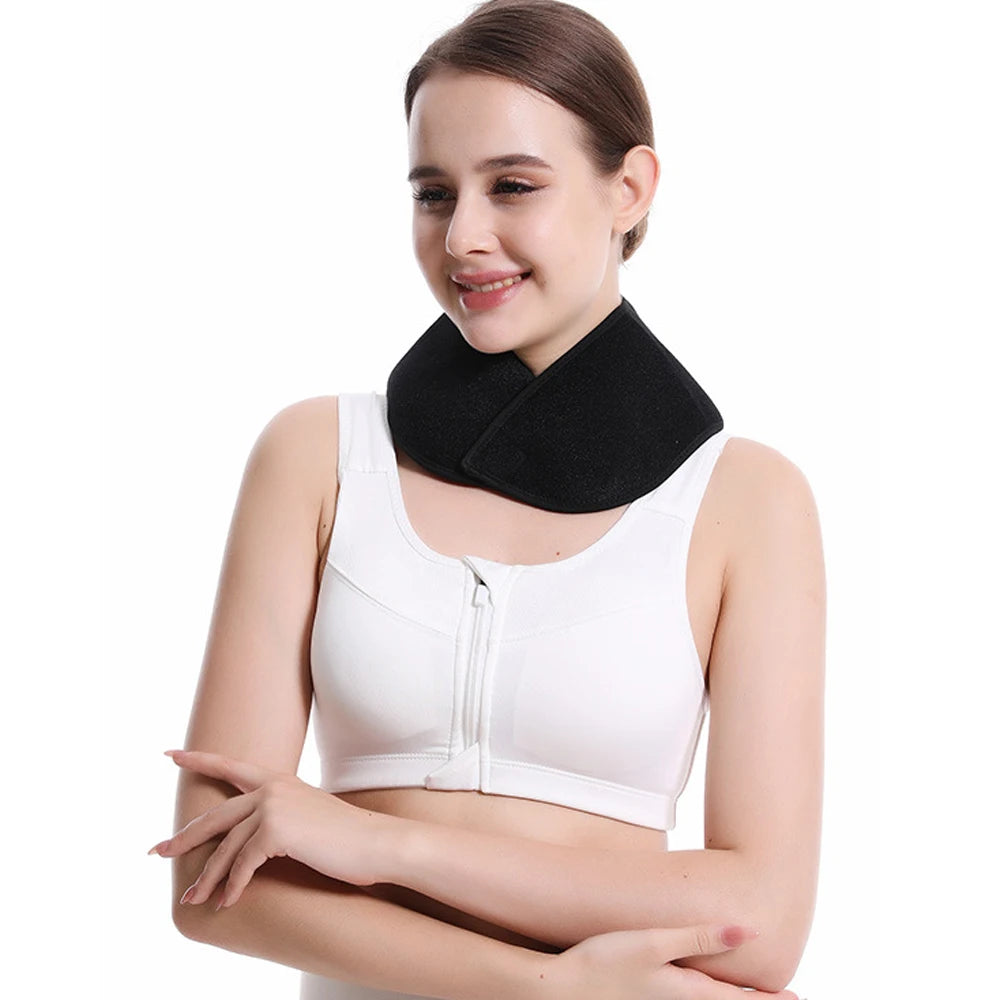 Thermal Magnetic Neck Support Belt - Soft Neck Warmer Brace for Comfort and Relaxation