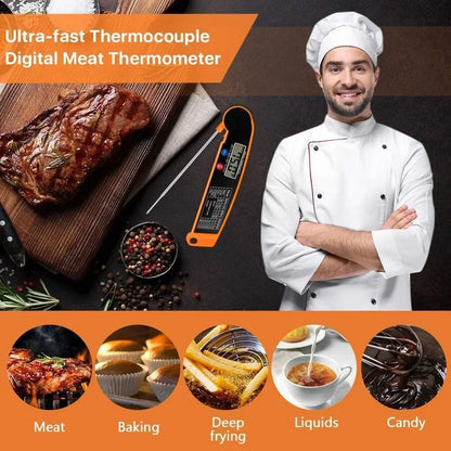 Digital Kitchen Food Thermometer – Multi-Purpose Meat, Water & Milk Probe Cooking Thermometer for BBQ, Oven & Kitchen Use Tool Kit
