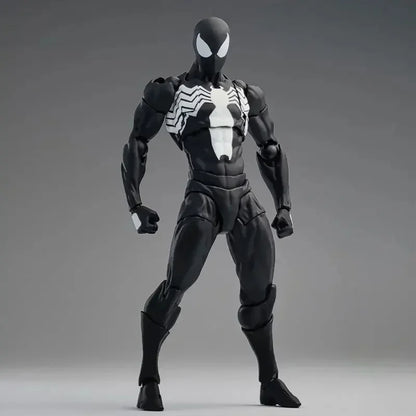 Original Mess Toys Spider Figure – Black Suit & Scarlet Spider Kaine Parker Action Figure