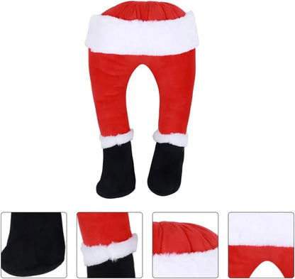 Christmas Santa Leg Decorations – Tree Topper, Fireplace & Hanging Ornaments for Holiday Party Supplies