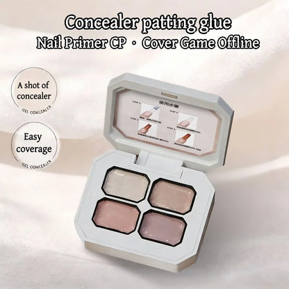 4-Color Nude Gradient Nail Art Gel - Semi-Permanent Soak-Off UV Gel Polish