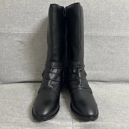 Men’s Medieval PU Leather Ankle Boots - Retro Victorian Renaissance Cosplay Shoes