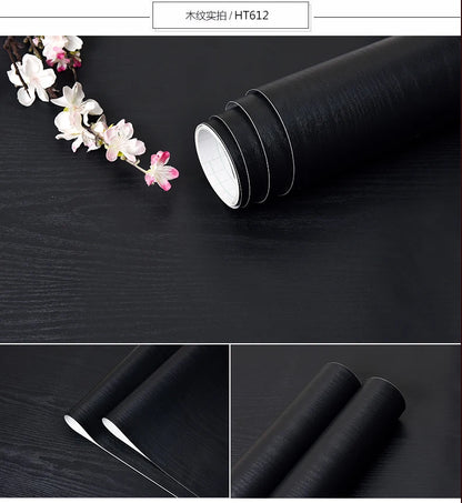 WZF Waterproof Wood Grain Wallpaper Roll - Self Adhesive Vinyl Film for Furniture, Cabinets & DIY Home Decor