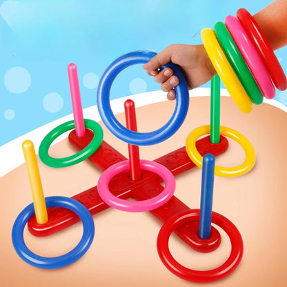 Interactive Throwing Ring Toy Set – Educational Stacking Rings Game for Sports, Fitness & Early Learning Fun for Kids