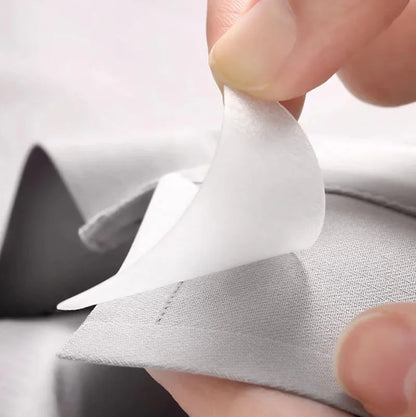 Collar Sticker Polo T-Shirt Stand Collar Shaper | Fixed Pads Anti-roll Adhesive | Clear Triangle Tape for Collar Tidy | Shirt Accessories