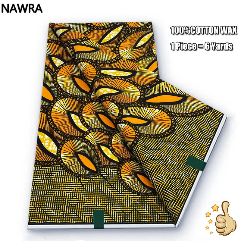 100% Cotton African Wax Print Fabric - High Quality Original Real Wax Ankara Batik Pagne Nigeria Style Sewing Fabric