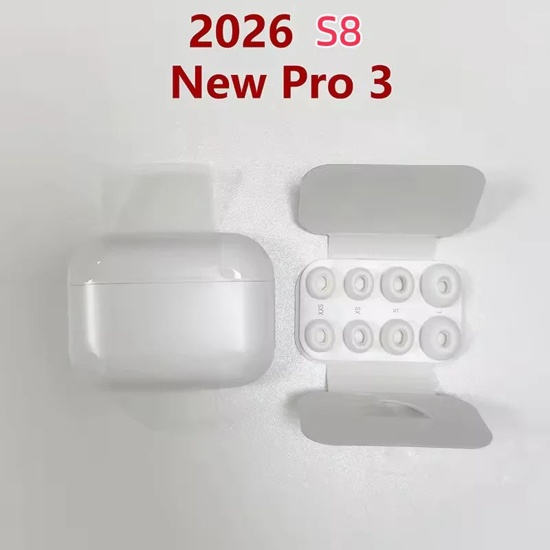 S8 2026 Wireless Earbuds Pro 3 TWS Bluetooth Headphones HiFi Stereo Sports Earphones with ANC Waterproof True Wireless Headset