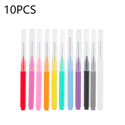 10/20/50PCS Mini Eyebrow & Lash Brushes – Disposable Bendable Brow Perm & Micro Eyelash Applicator Tools