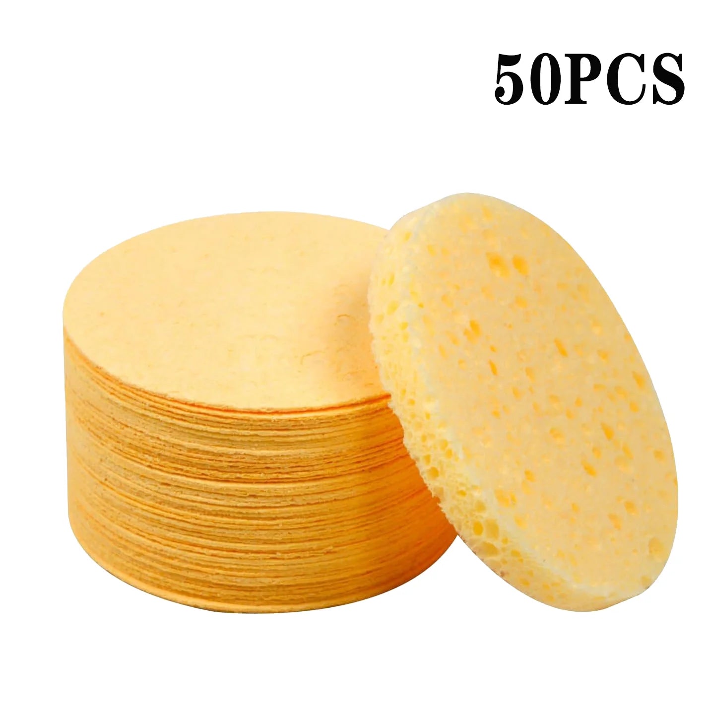 50-1000PCS Compressed Facial Cleansing Sponges – Absorbent, Latex-Free Exfoliating Makeup Pads