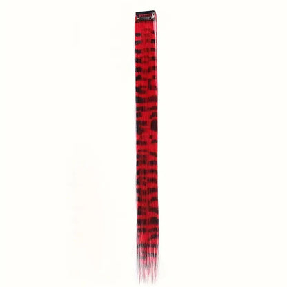 Colorful Feather Hair Extension - Clip-In Synthetic Hairpiece for Women Cosplay Y2K Style