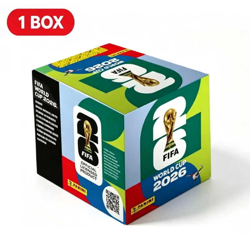 Panini 2026 World Cup Sticker Collection - 50-Pack Soccer Player Stickers with Complete Album for Football Fans
