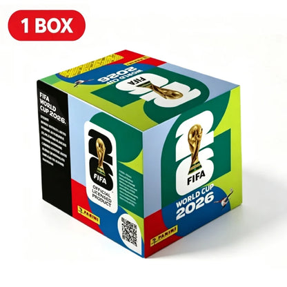 Panini 2026 World Cup Sticker Collection - 50-Pack Soccer Player Stickers with Complete Album for Football Fans