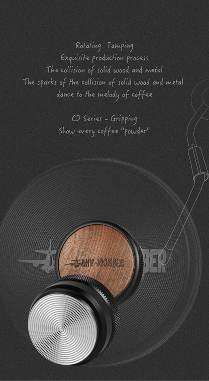 MHW-3BOMBER 30lb Calibrated Coffee Tamper – 51mm/53mm/58mm Flat Espresso Tamper with Spring-Loaded Pressure for Baristas