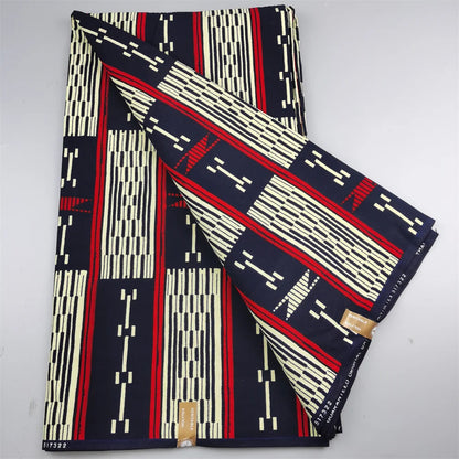 African Ankara Wax Print Fabric - 100% Cotton Nigerian Designer Pagne for Sewing, Party Dresses & DIY Patchwork
