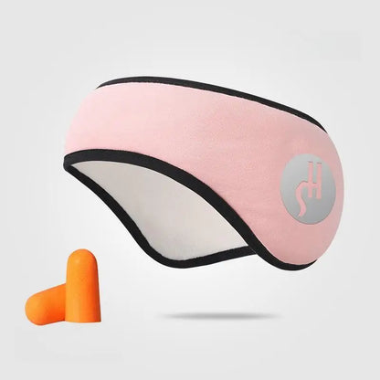 2-in-1 Noise-Reducing Earplugs & Adjustable Sleep Eye Mask – Travel, Nap & Sound Insulation Earmuffs