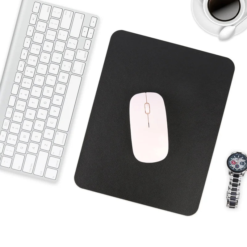 PU Leather Mouse Pad – Non-Slip Waterproof Gaming & Office Desk Mat, Anti-Scratch Easy Clean Surface for PC & Laptop Desktop Use