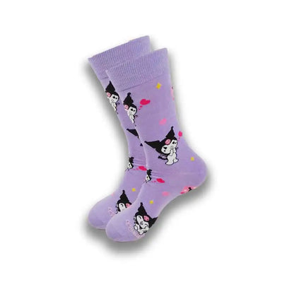 Cartoon Animation Fashion Socks for Men & Women – Autumn Winter Street Style Trendy Casual Combed Cotton Socks