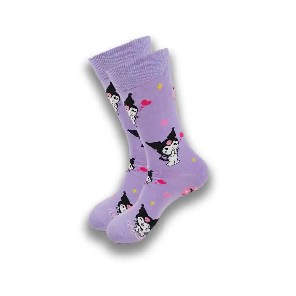 Men's Cartoon Character Crew Socks - Fun Novelty Cotton Casual Socks