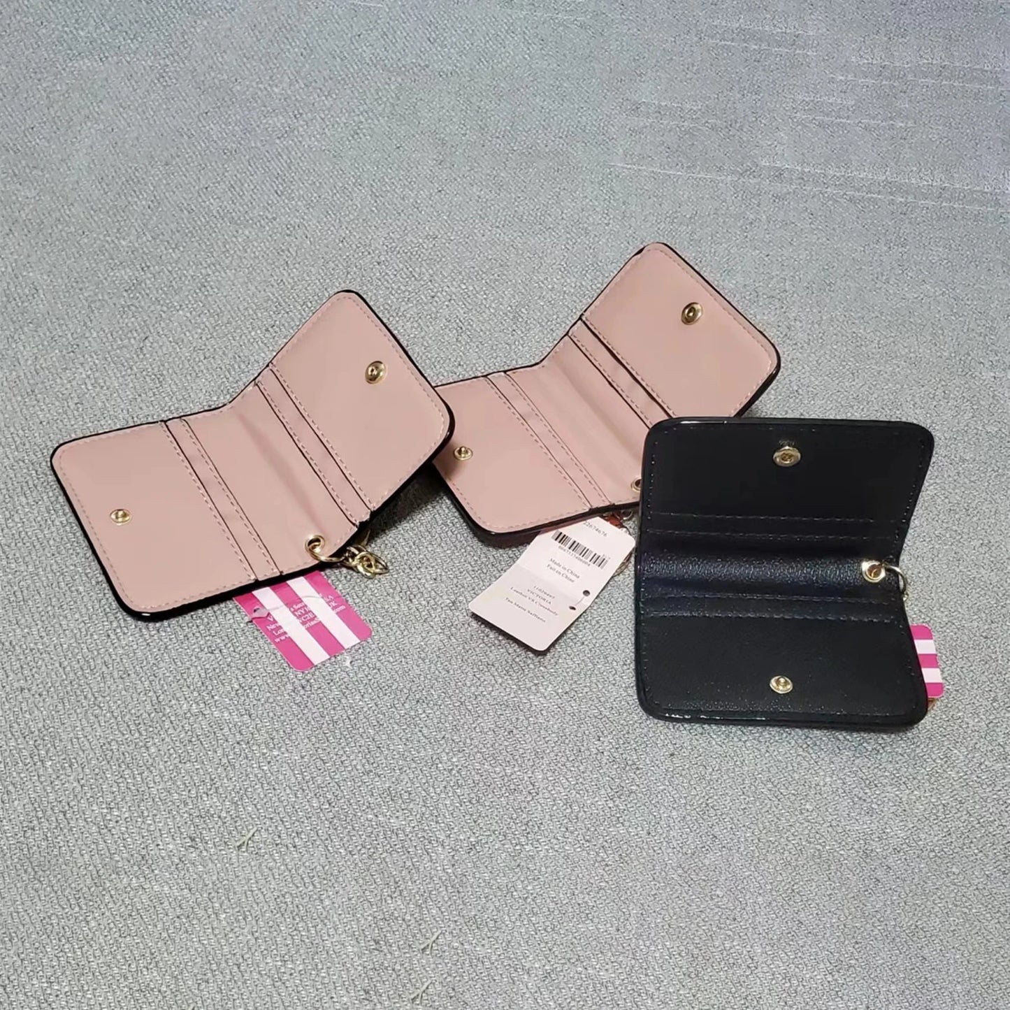 Women’s Pink Card Bag - Fashion Brand Card Holder, Coin Purse, Clutch and Luxury Designer Gift for 2025