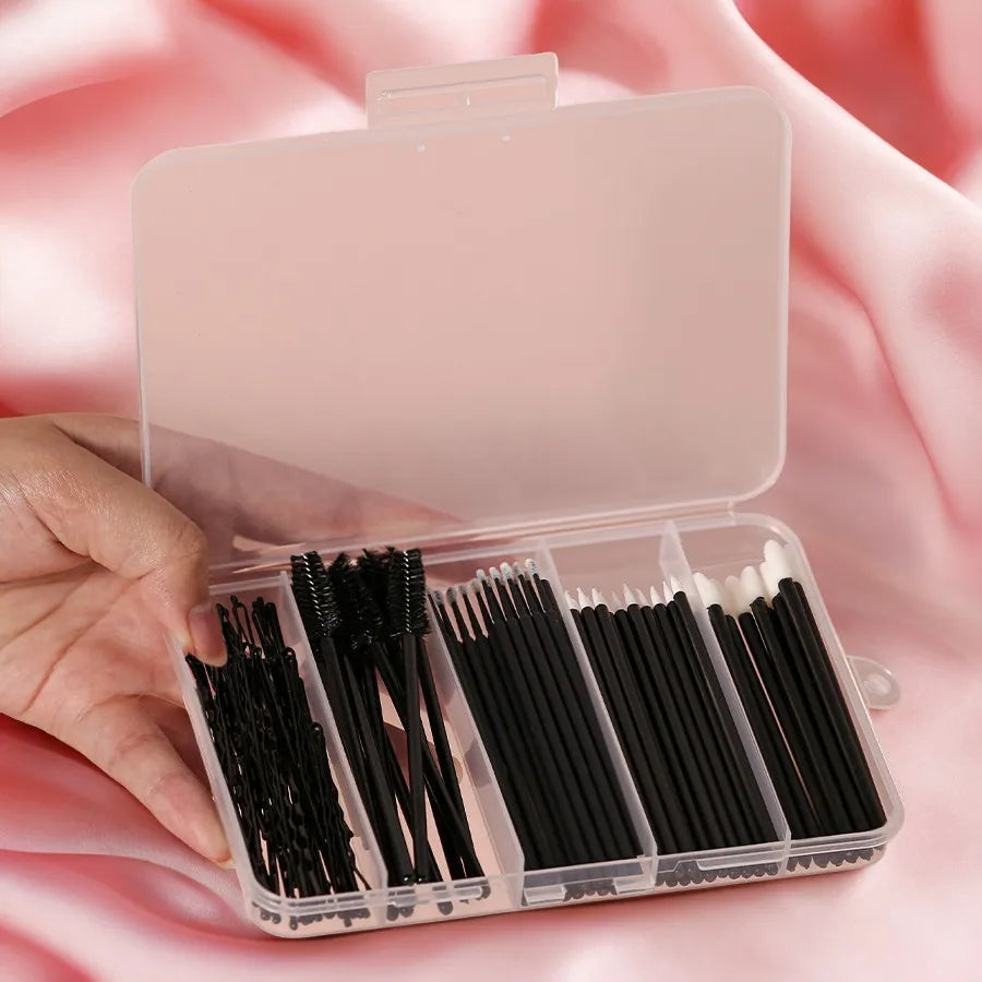 80PCS Professional Makeup Brush Set - Eyebrow, Eyelash, Lip, and Micro Brushes for Makeup Application and Eyelash Extensions