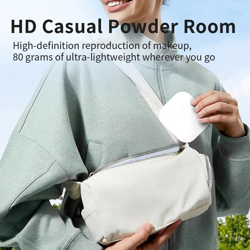 LED Lighted Compact Makeup Mirror - 1X/2X Magnifying Folding Pocket Travel Mirror for Purse & Gift