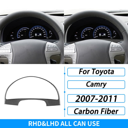 Toyota Camry 2007–2011 Carbon Fiber Interior Trim Set - Center Console, Gear Shift & Air Vent Decorative Covers