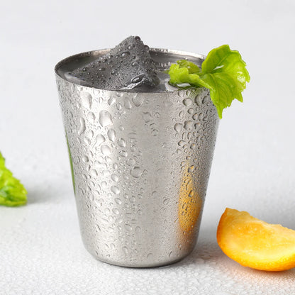 6Pcs Outdoor Stainless Steel Cups Set with Case: Practical Travel Mini Glasses for Whisky & Wine - Portable Drinkware 30/70ml