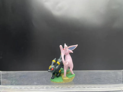 Pokemon Anime Umbreon & Espeon Figures — Cute Desktop Decorative Ornament for Kids, Fans, and Birthday Gifts