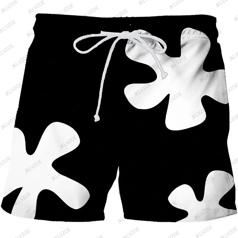 3D Patrick Star Swim Shorts - Quick-Dry Anime Beach Board Shorts