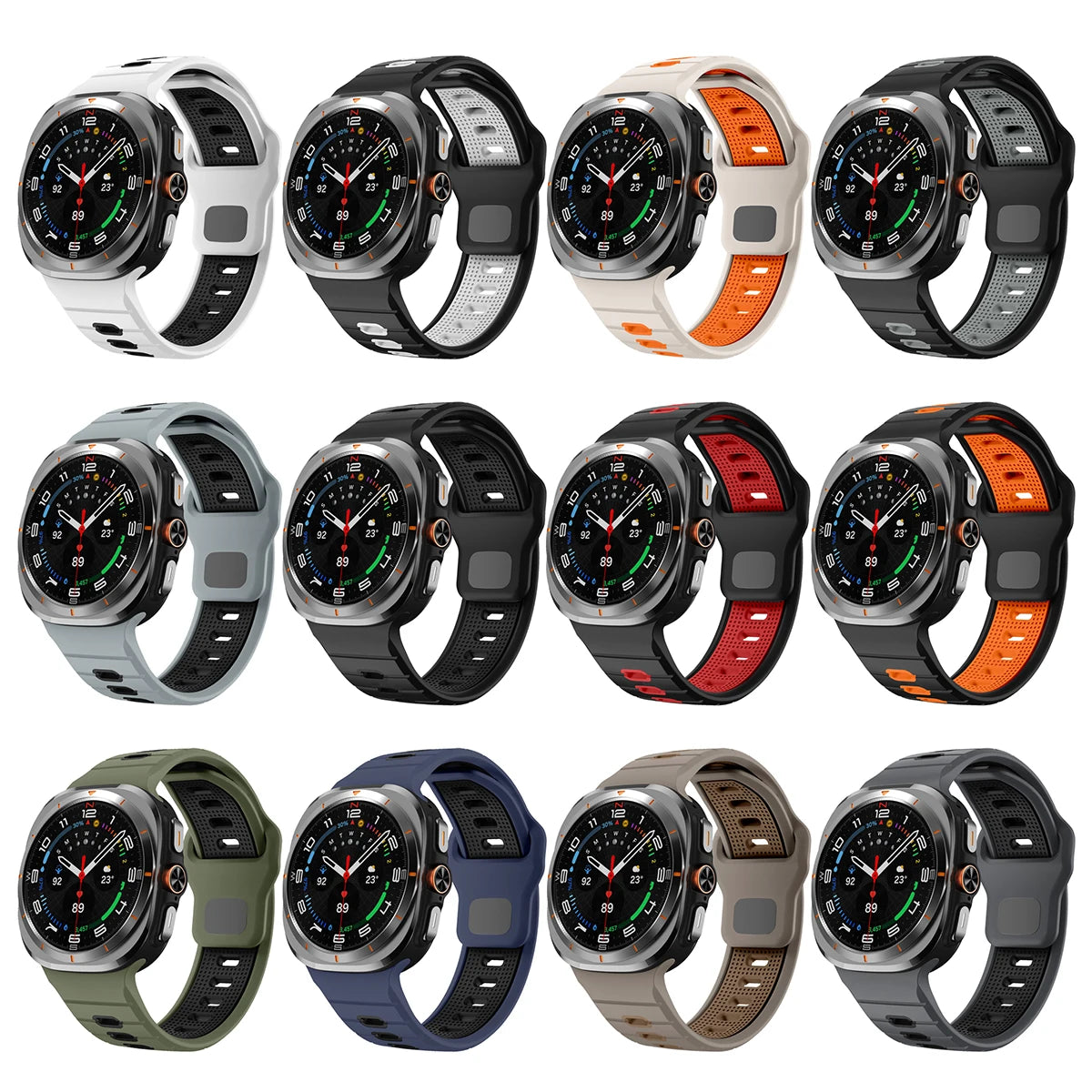 Silicone Sport Strap for Samsung Galaxy Watch 7 Ultra 47mm — Correa Band Accessory for Galaxy Watch Ultra